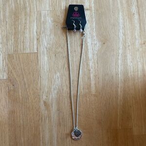 Paparazzi Earrings and Necklace Jewelry Set